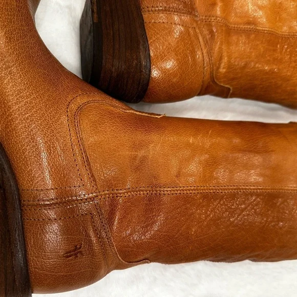 Frye Women's Tan Leather Boots - Picture 4 of 13